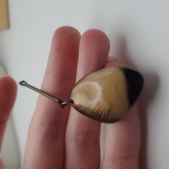 Mocha stone dangle necklace‎ pendant